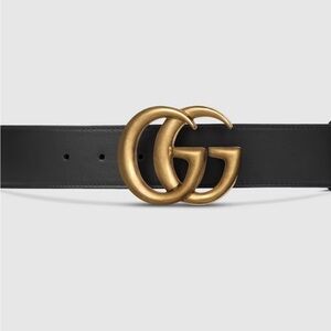 GG MARMONT 2015 RE-EDITION WIDE BELT - size 75 (dust bag + box included)